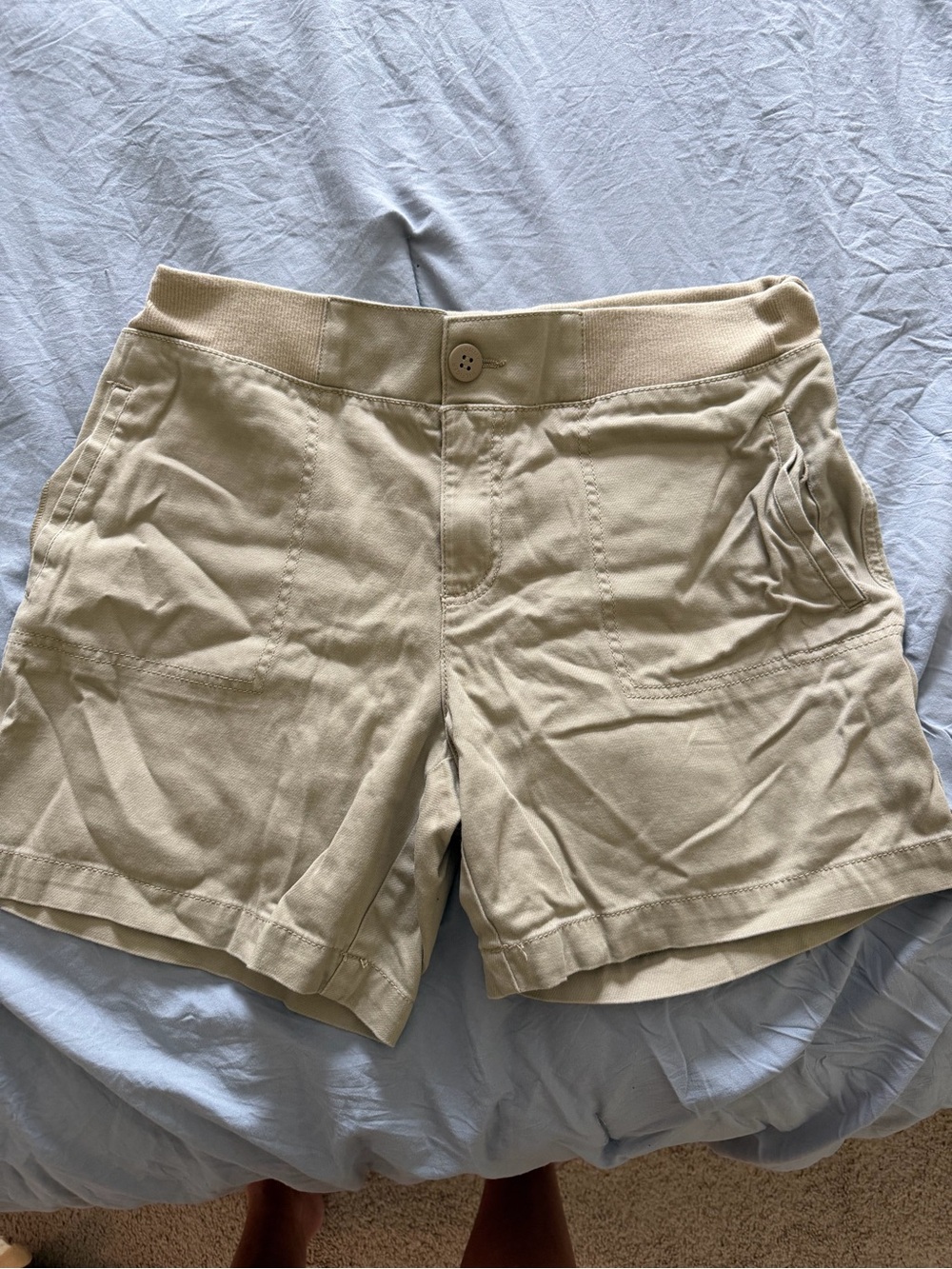 Tommy Hilfiger Beige Pull-On Bermuda Shorts